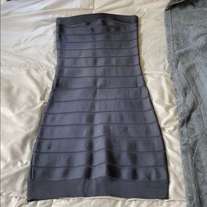 french connection body con dress grey